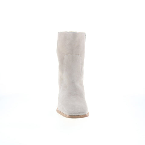 Andre Assous Venice AA2VEN02 Womens Gray Suede Zipper Ankle & Booties Boots