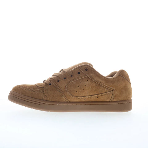 ES Accel 5101000215212 Mens Brown Suede Skate Inspired Sneakers Shoes