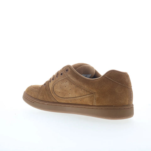 ES Accel 5101000215212 Mens Brown Suede Skate Inspired Sneakers Shoes