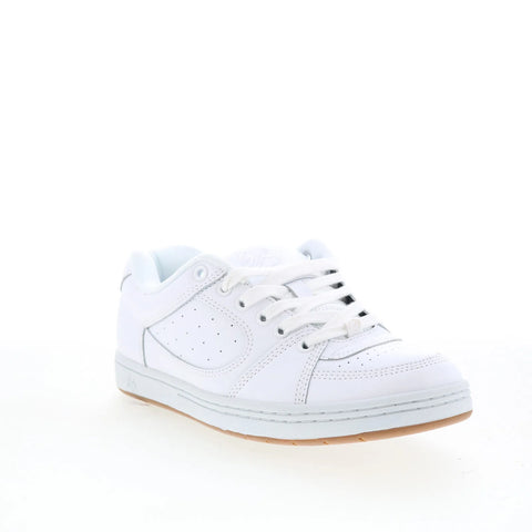 ES Accel 5101000215100 Mens White Leather Skate Inspired Sneakers Shoes
