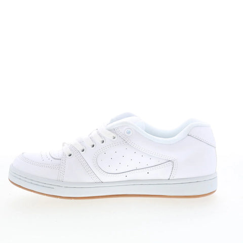 ES Accel 5101000215100 Mens White Leather Skate Inspired Sneakers Shoes