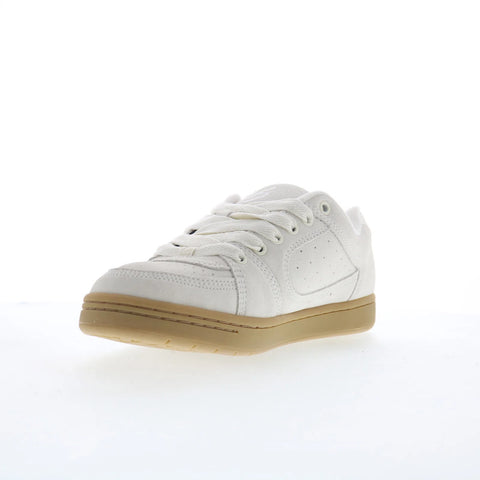 ES Accel 5101000215104 Mens White Suede Skate Inspired Sneakers Shoes