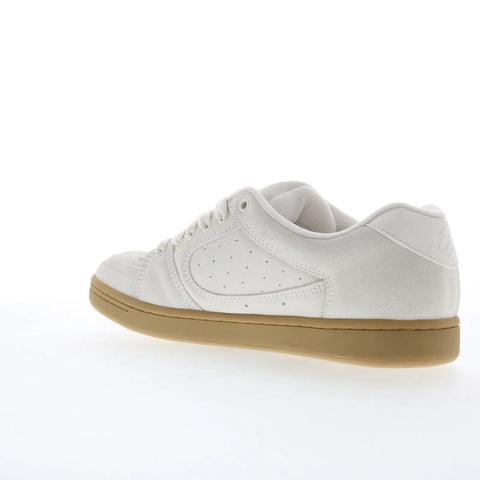 ES Accel 5101000215104 Mens White Suede Skate Inspired Sneakers Shoes