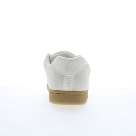 ES Accel 5101000215104 Mens White Suede Skate Inspired Sneakers Shoes