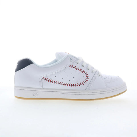 ES Accel 5101000215159 Mens White Leather Skate Inspired Sneakers Shoes