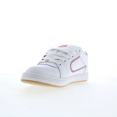 ES Accel 5101000215159 Mens White Leather Skate Inspired Sneakers Shoes