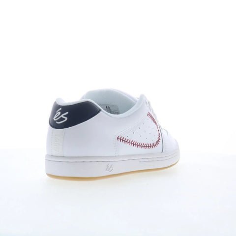 ES Accel 5101000215159 Mens White Leather Skate Inspired Sneakers Shoes