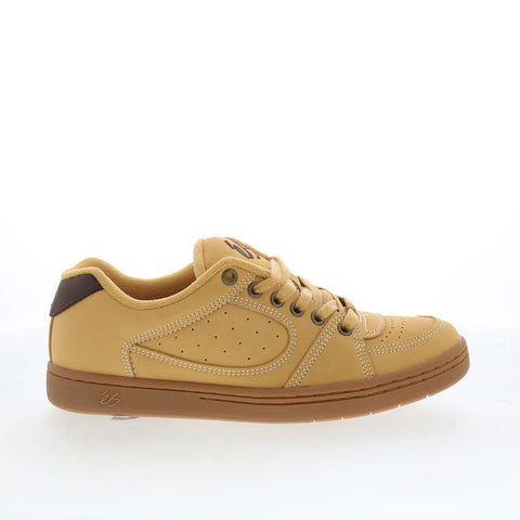 ES Accel 5101000215249 Mens Brown Nubuck Skate Inspired Sneakers Shoes