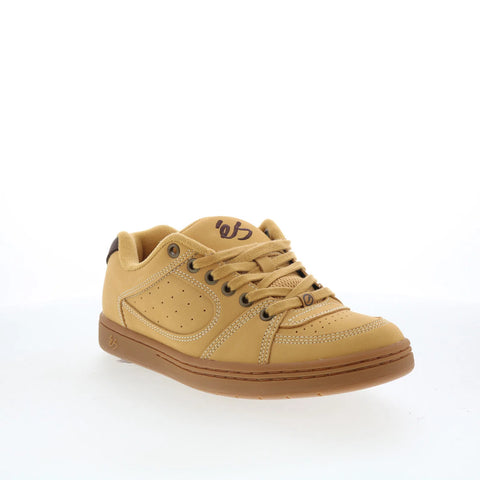 ES Accel 5101000215249 Mens Brown Nubuck Skate Inspired Sneakers Shoes