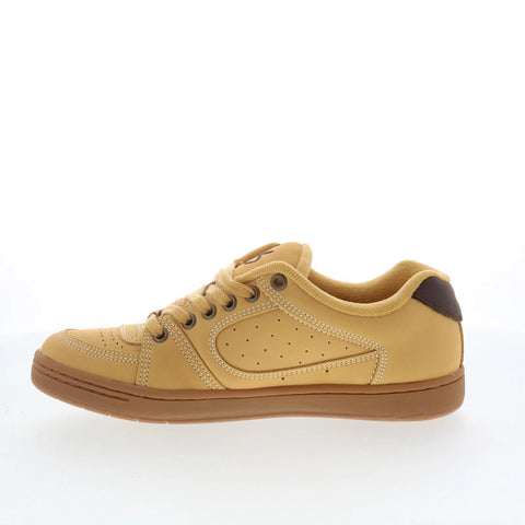ES Accel 5101000215249 Mens Brown Nubuck Skate Inspired Sneakers Shoes