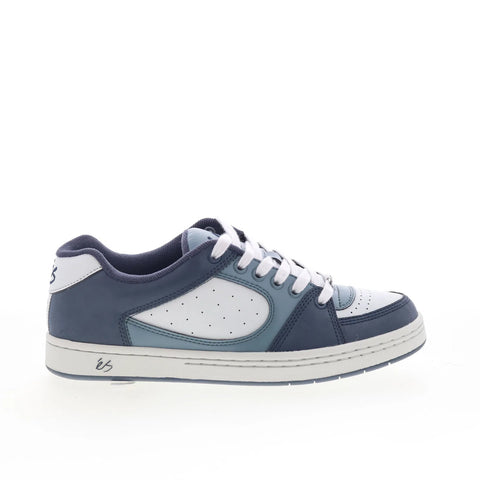 ES Accel 5101000215407 Mens Blue Leather Skate Inspired Sneakers Shoes
