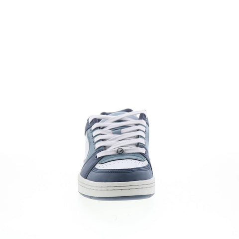 ES Accel 5101000215407 Mens Blue Leather Skate Inspired Sneakers Shoes