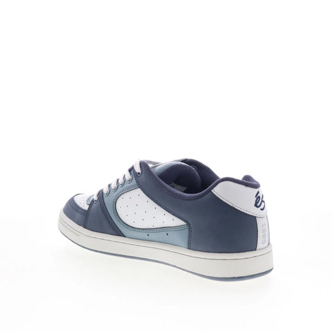 ES Accel 5101000215407 Mens Blue Leather Skate Inspired Sneakers Shoes
