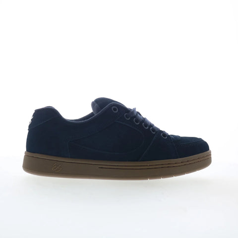 ES Accel 5101000215460 Mens Blue Suede Skate Inspired Sneakers Shoes