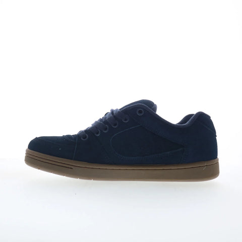 ES Accel 5101000215460 Mens Blue Suede Skate Inspired Sneakers Shoes
