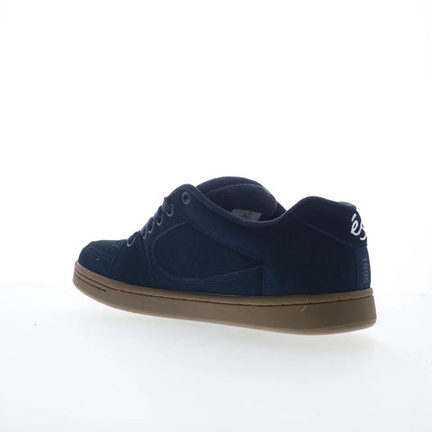ES Accel 5101000215460 Mens Blue Suede Skate Inspired Sneakers Shoes