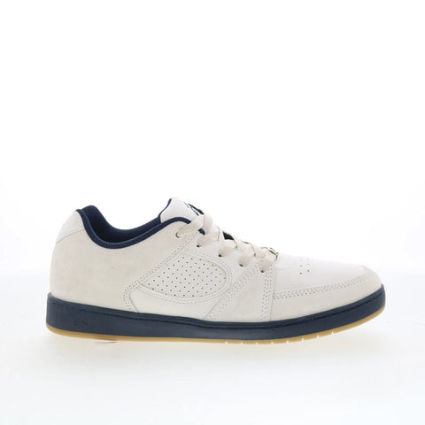 ES Accel Slim 5101000144153 Mens White Suede Skate Inspired Sneakers Shoes
