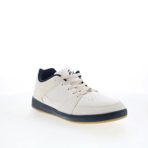 ES Accel Slim 5101000144153 Mens White Suede Skate Inspired Sneakers Shoes