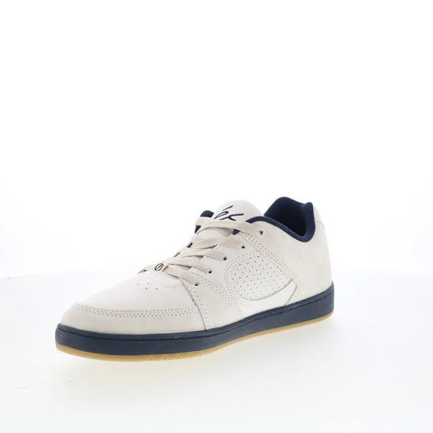 ES Accel Slim 5101000144153 Mens White Suede Skate Inspired Sneakers Shoes