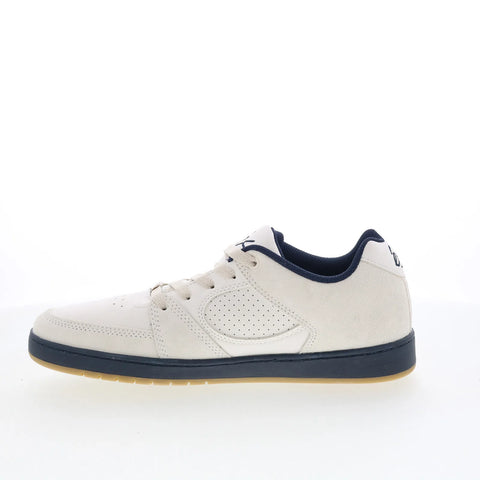 ES Accel Slim 5101000144153 Mens White Suede Skate Inspired Sneakers Shoes