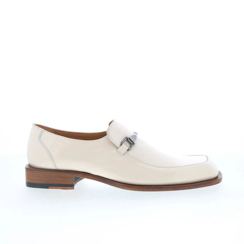 Mezlan Accola 21735 Mens Beige Patent Leather Loafers & Slip Ons Casual Shoes