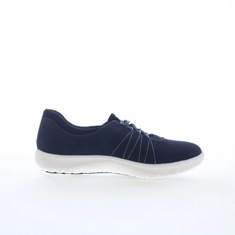 Clarks Adella Stroll 26165190 Womens Blue Wide Lifestyle Sneakers Shoes