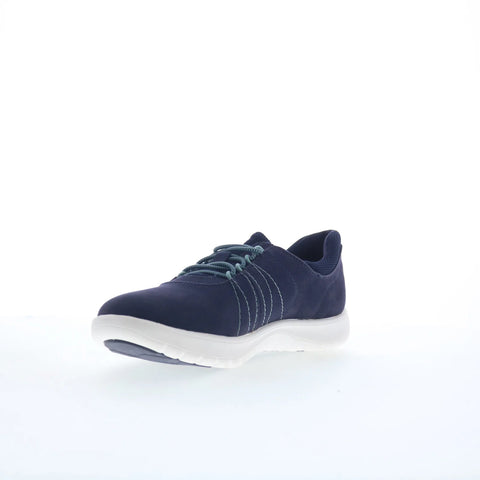 Clarks Adella Stroll 26165190 Womens Blue Wide Lifestyle Sneakers Shoes