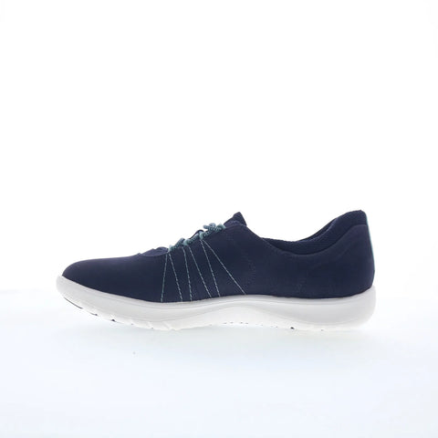 Clarks Adella Stroll 26165190 Womens Blue Wide Lifestyle Sneakers Shoes