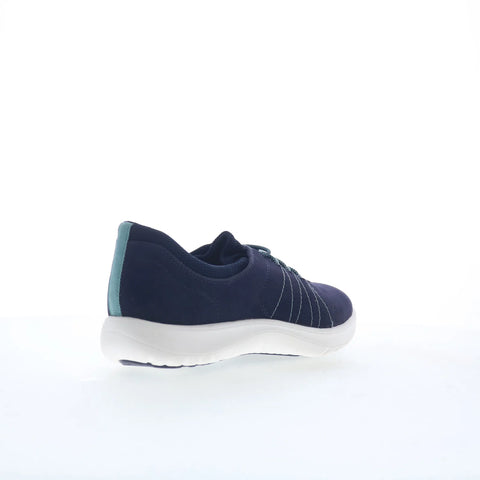 Clarks Adella Stroll 26165190 Womens Blue Wide Lifestyle Sneakers Shoes