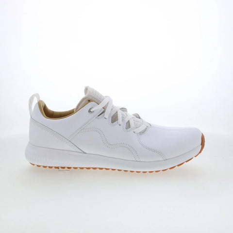 Adidas Adicross PPF BB7880 Mens White Leather Lace Up Athletic Golf Shoes