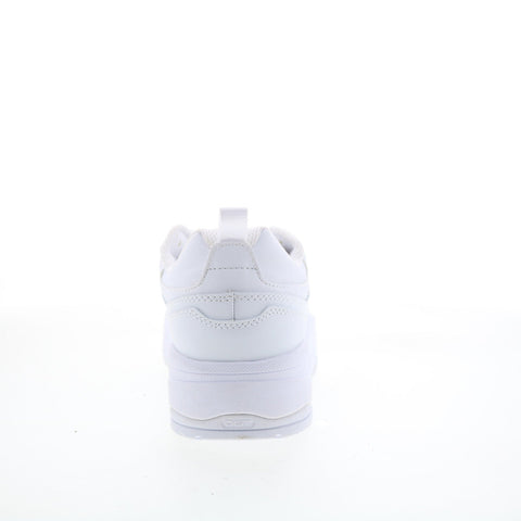 DC E.Tribeka Platform Womens White Leather Skate Inspired Sneakers Shoes