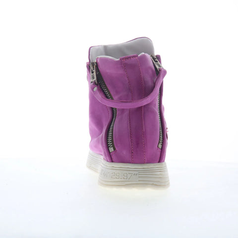 A.S. 98 Adler Womens Pink Leather Lace Up Lifestyle Sneakers Shoes