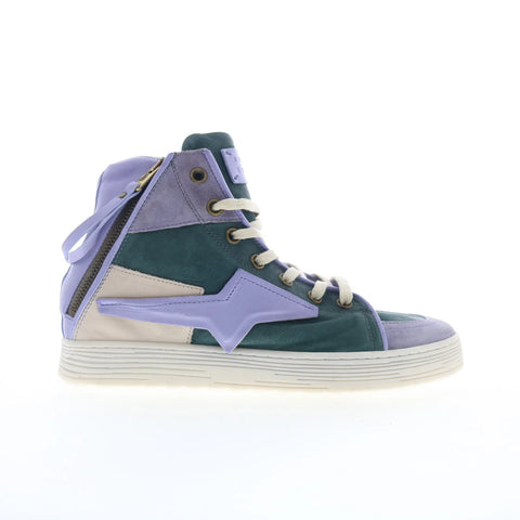 A.S. 98 Adler Womens Purple Leather Lace Up Lifestyle Sneakers Shoes