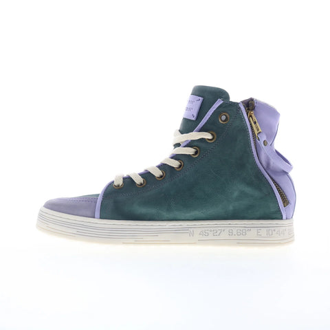 A.S. 98 Adler Womens Purple Leather Lace Up Lifestyle Sneakers Shoes