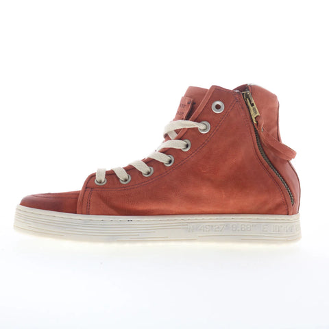 A.S. 98 Adler Womens Orange Leather Lace Up Lifestyle Sneakers Shoes