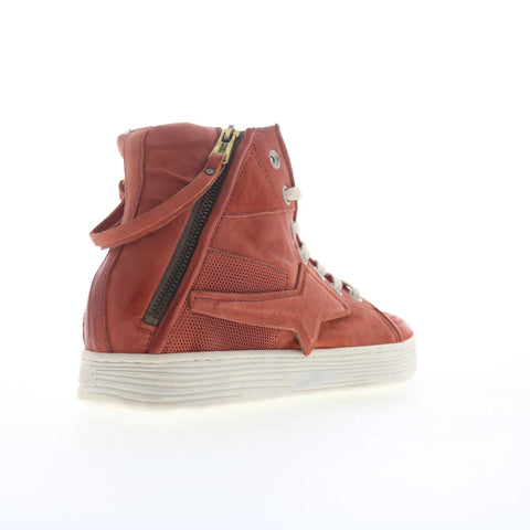 A.S. 98 Adler Womens Orange Leather Lace Up Lifestyle Sneakers Shoes