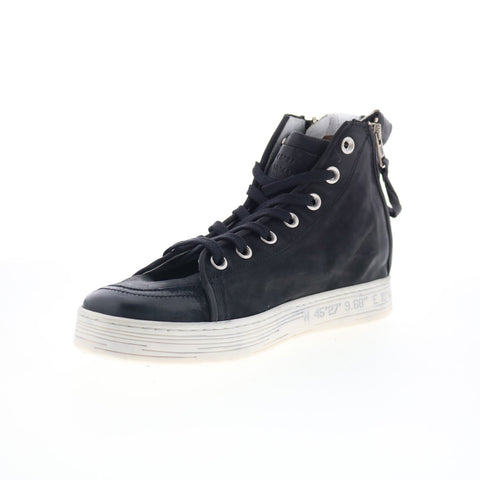 A.S. 98 Adler Womens Black Leather Lace Up Lifestyle Sneakers Shoes