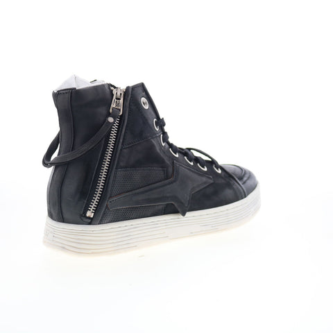 A.S. 98 Adler Womens Black Leather Lace Up Lifestyle Sneakers Shoes