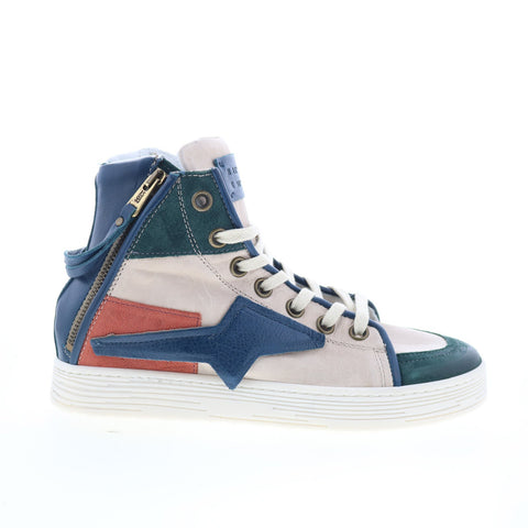 A.S. 98 Adler Womens Blue Leather Lace Up Lifestyle Sneakers Shoes