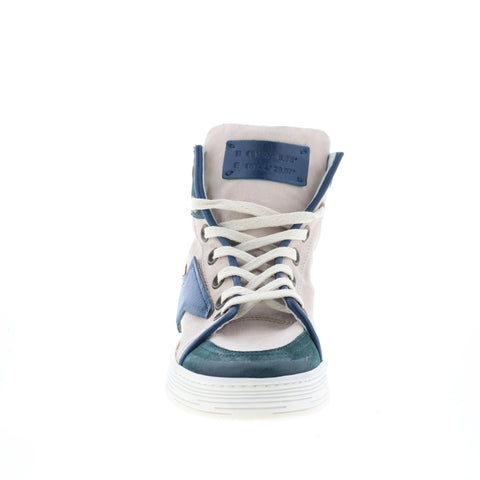 A.S. 98 Adler Womens Blue Leather Lace Up Lifestyle Sneakers Shoes