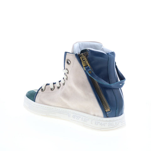 A.S. 98 Adler Womens Blue Leather Lace Up Lifestyle Sneakers Shoes