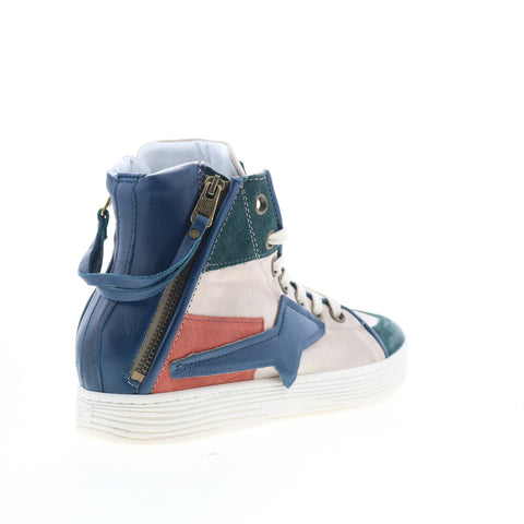 A.S. 98 Adler Womens Blue Leather Lace Up Lifestyle Sneakers Shoes