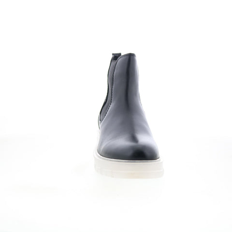 Steve Madden Adonis 22793 Mens Black Leather Slip On Chelsea Boots