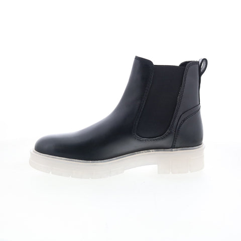 Steve Madden Adonis 22793 Mens Black Leather Slip On Chelsea Boots