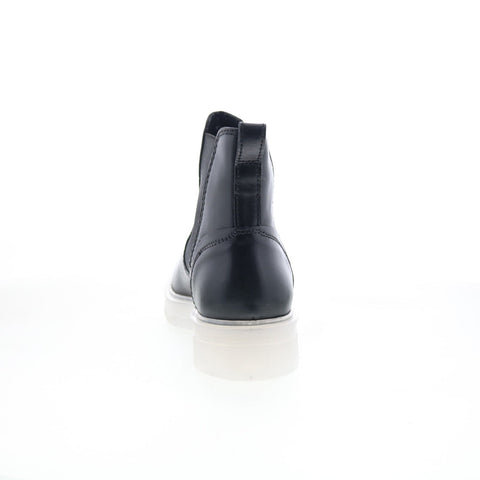 Steve Madden Adonis 22793 Mens Black Leather Slip On Chelsea Boots