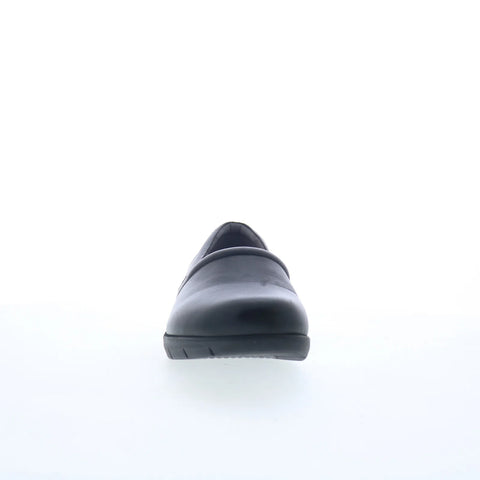 Softwalk Adora 2.0 S2316-001 Womens Black Leather Slip On Clog Flats Shoes