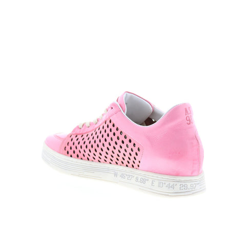 A.S. 98 Adrian Womens Pink Leather Lace Up Lifestyle Sneakers Shoes