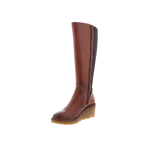 Miz Mooz Adriana Womens Brown Leather Zipper Knee High Boots