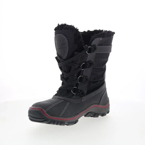 Pajar Adriana Low 51697 Womens Black Leather Lace Up Casual Dress Boots