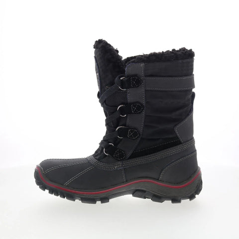 Pajar Adriana Low 51697 Womens Black Leather Lace Up Casual Dress Boots